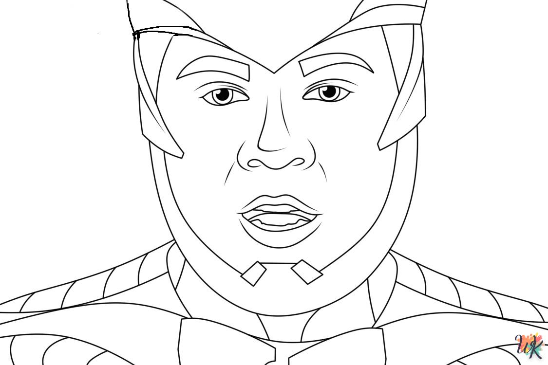 coloriage Power Rangers  d'enfant a imprimer