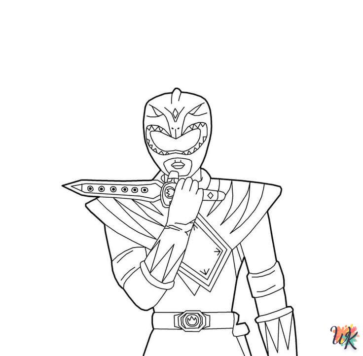 image de coloriage Power Rangers  pour enfant 1