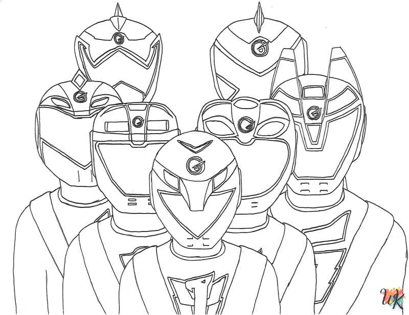 télécharger coloriage Power Rangers  gratuit