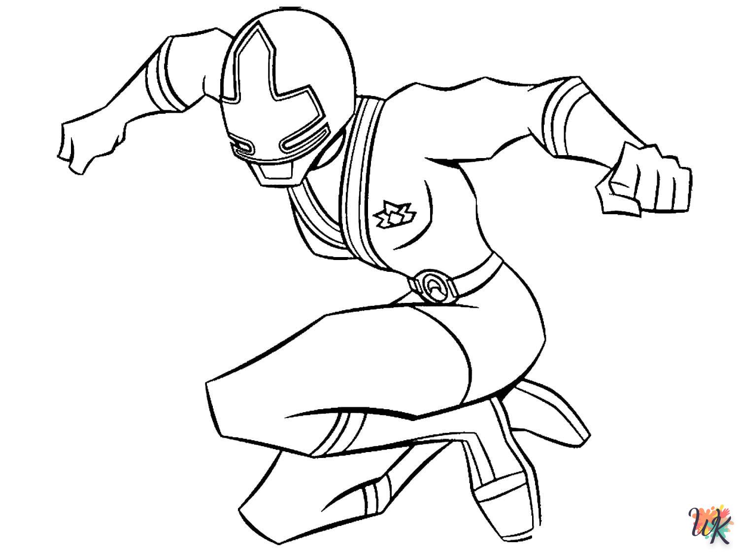 coloriage Power Rangers  à imprimer