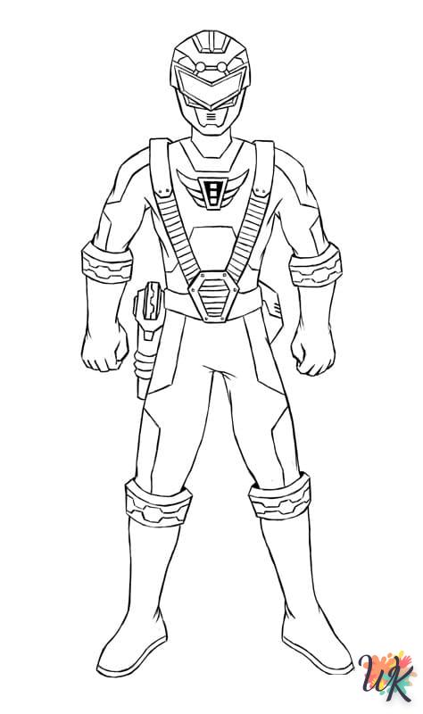 coloriage Power Rangers  gratuit à imprimer