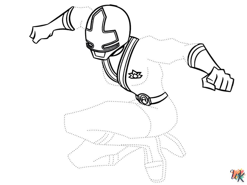 coloriage Power Rangers  en ligne 8 ans 1