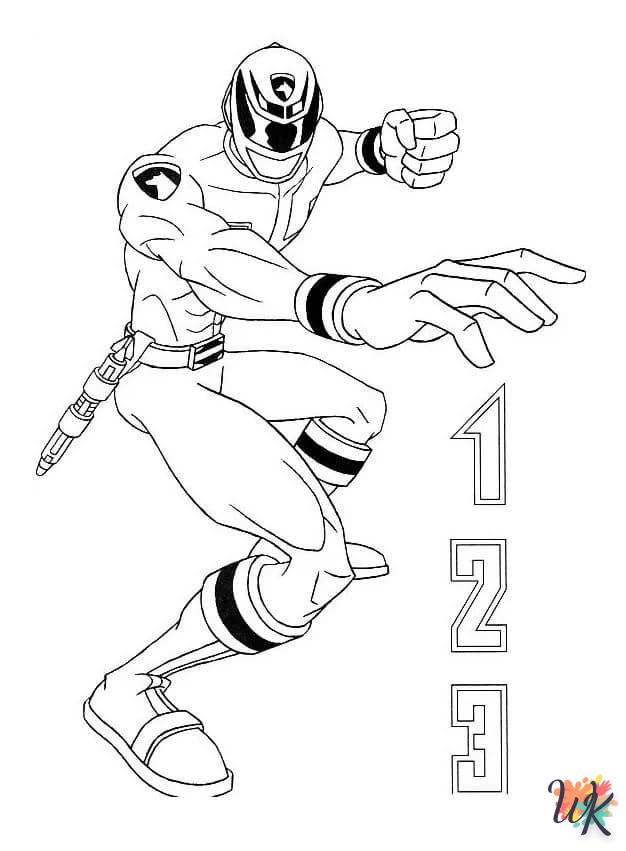 coloriage Power Rangers  à imprimer pdf