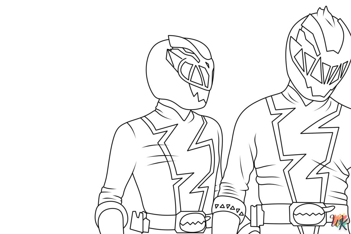 coloriage Power Rangers  a imprimer enfant 6 ans 2