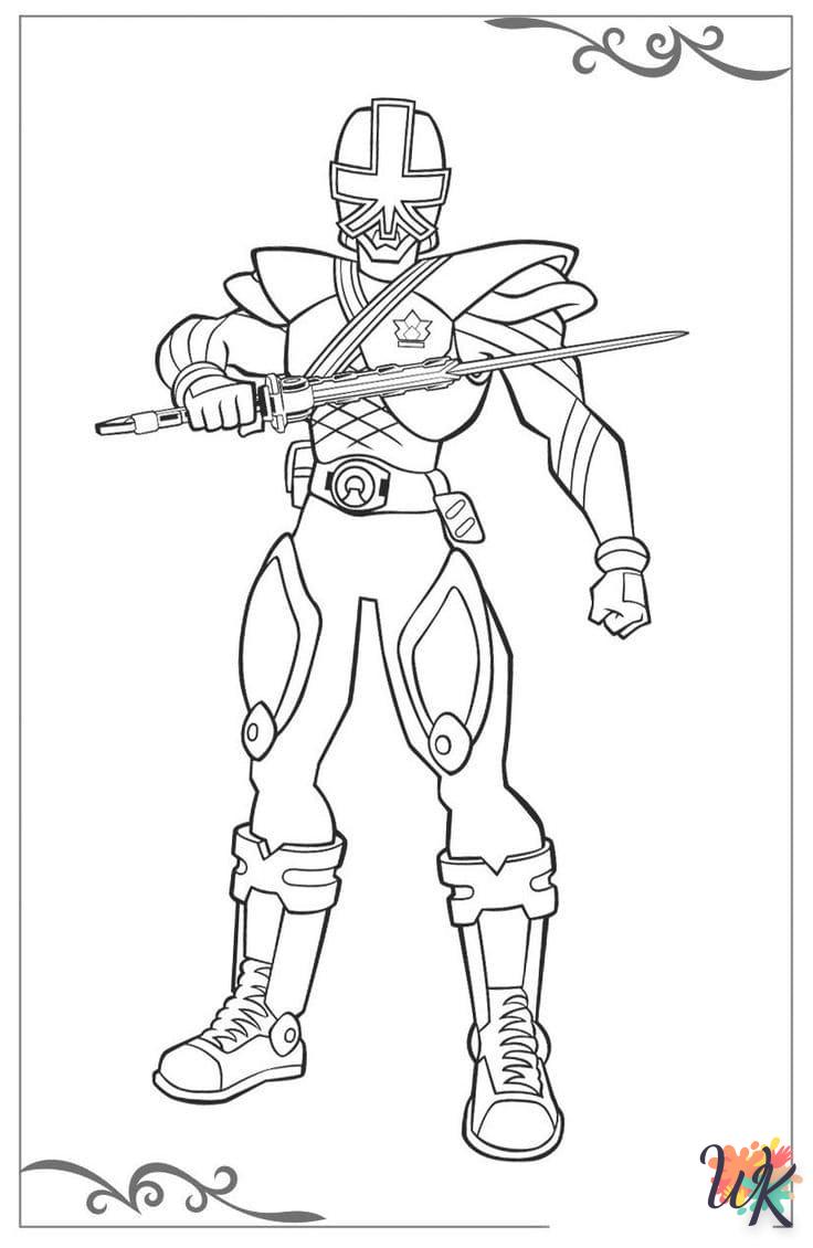 coloriage Power Rangers  en ligne a colorier