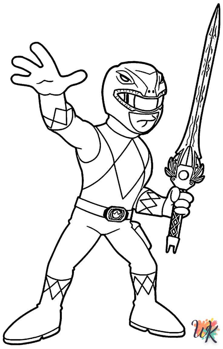 coloriage Power Rangers  à colorier en ligne