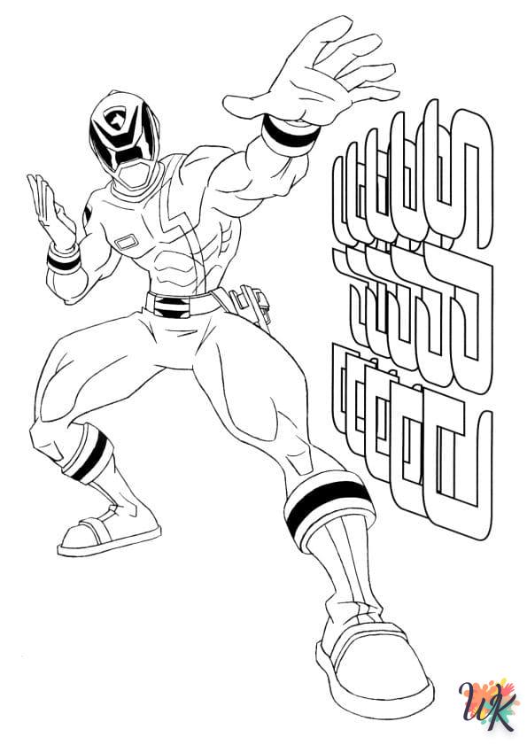 coloriage Power Rangers  pour enfant gratuit 1