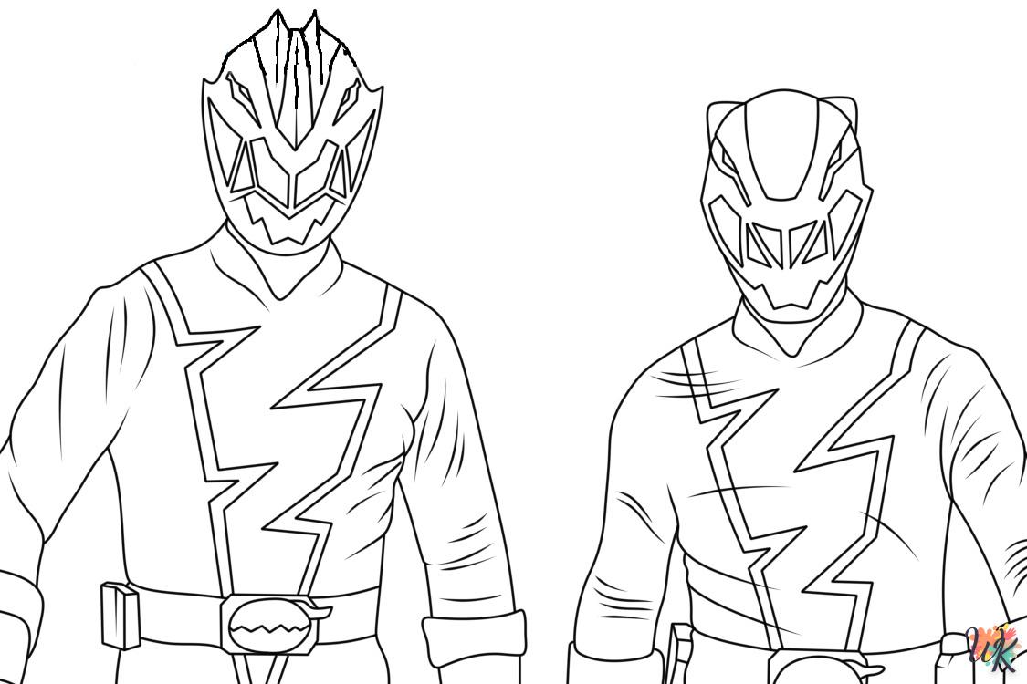 coloriage Power Rangers  en ligne gratuit