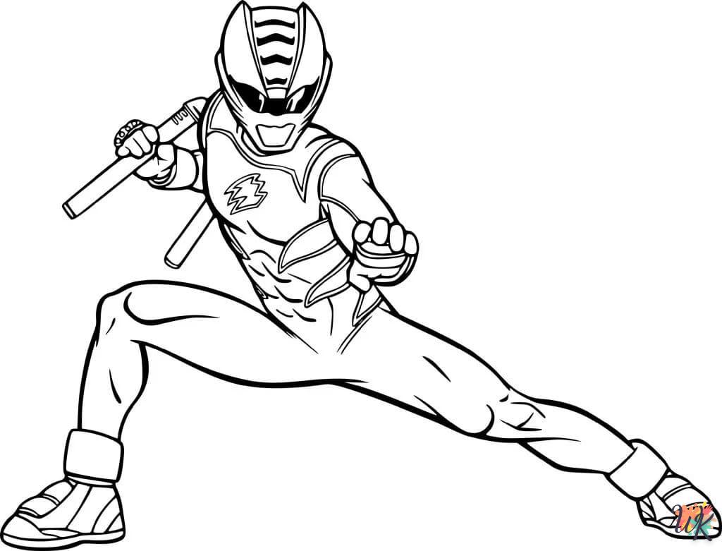 coloriage Power Rangers  a telecharger