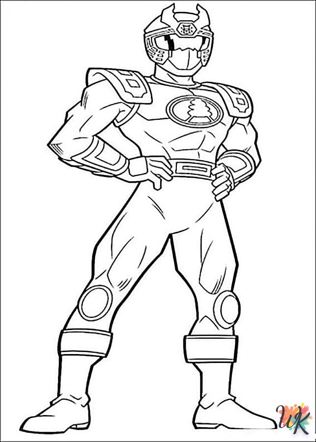 coloriage Power Rangers  pour enfant de 2 ans