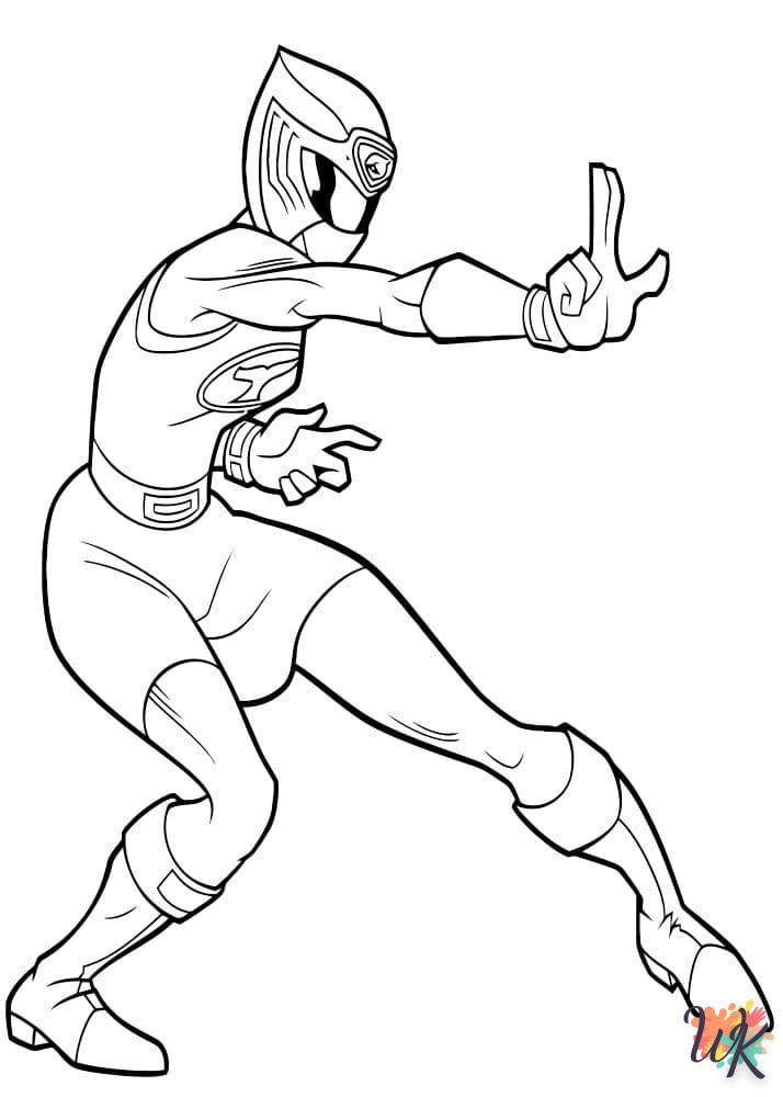 coloriage Power Rangers  bebe à imprimer gratuit