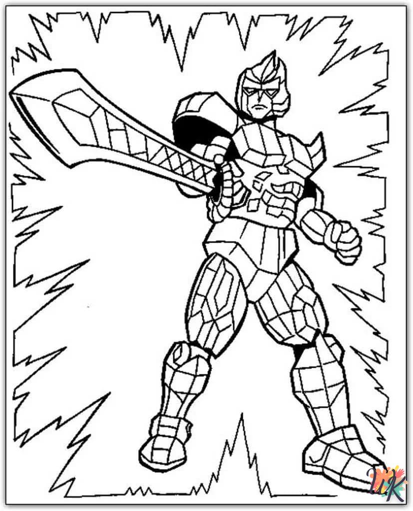 coloriage Power Rangers  en ligne pour enfant