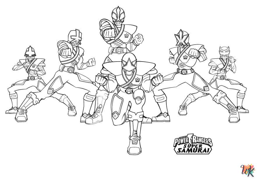 coloriage Power Rangers  en ligne 8 ans