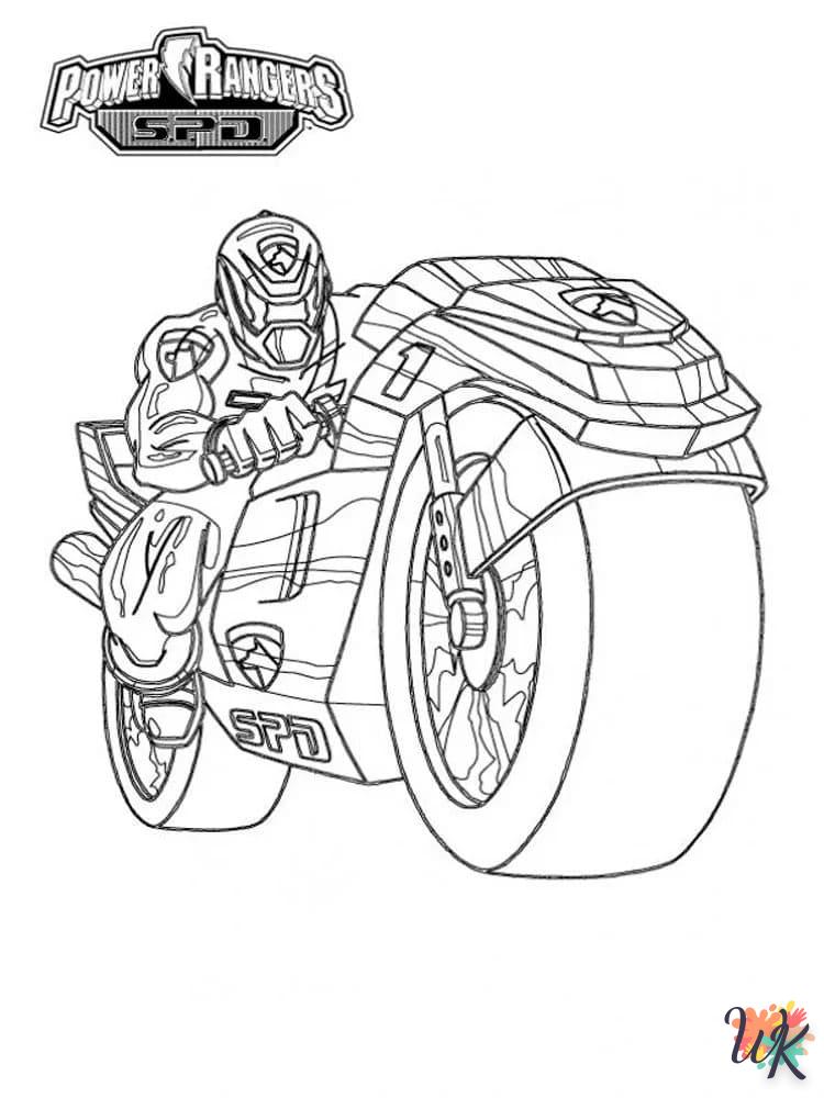 coloriage Power Rangers  enfant à imprimer gratuit