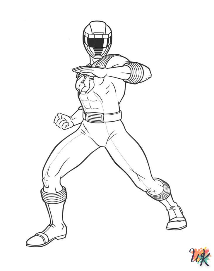 coloriage Power Rangers  licorne en ligne gratuit à imprimer