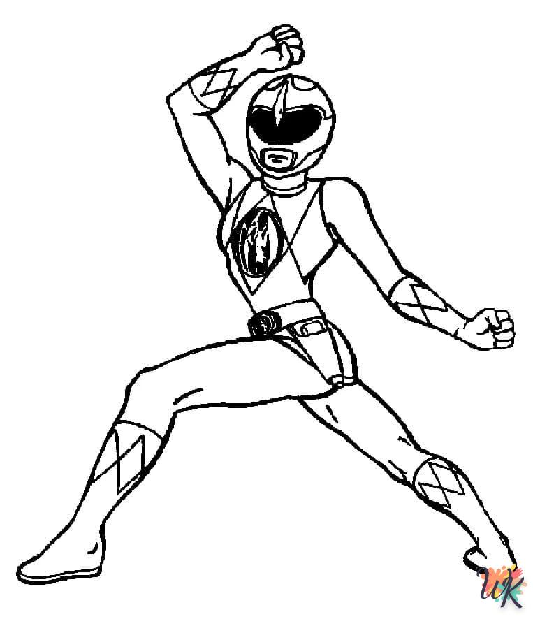 coloriage Power Rangers  gratuit a imprimer