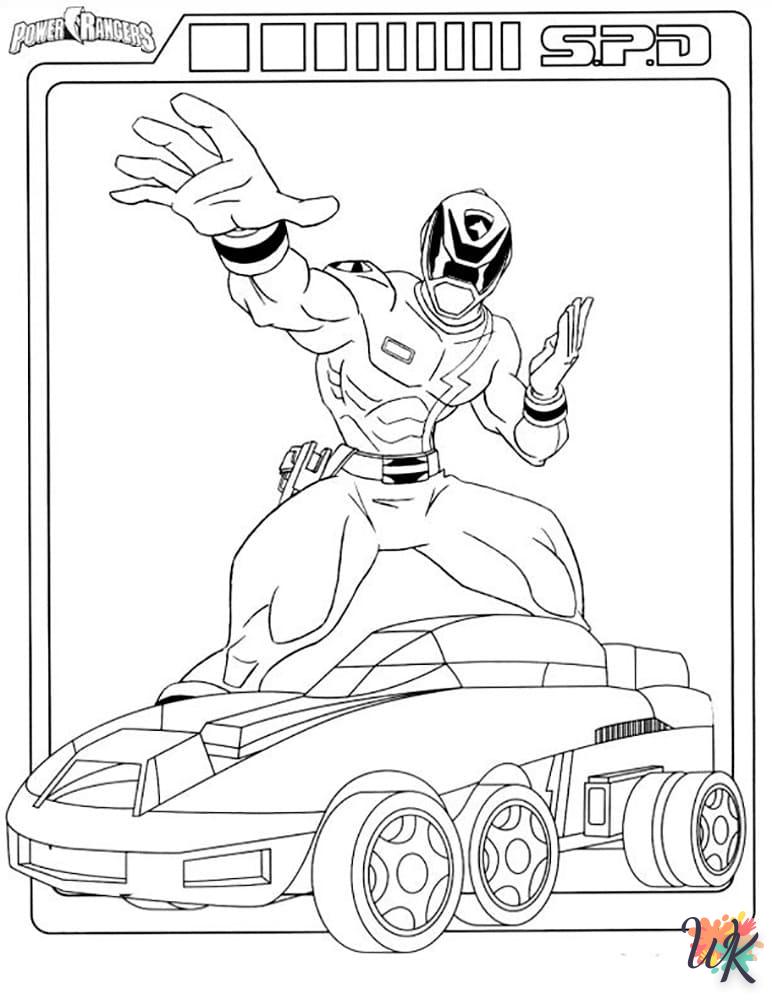 coloriage Power Rangers  a imprimer enfant 6 ans