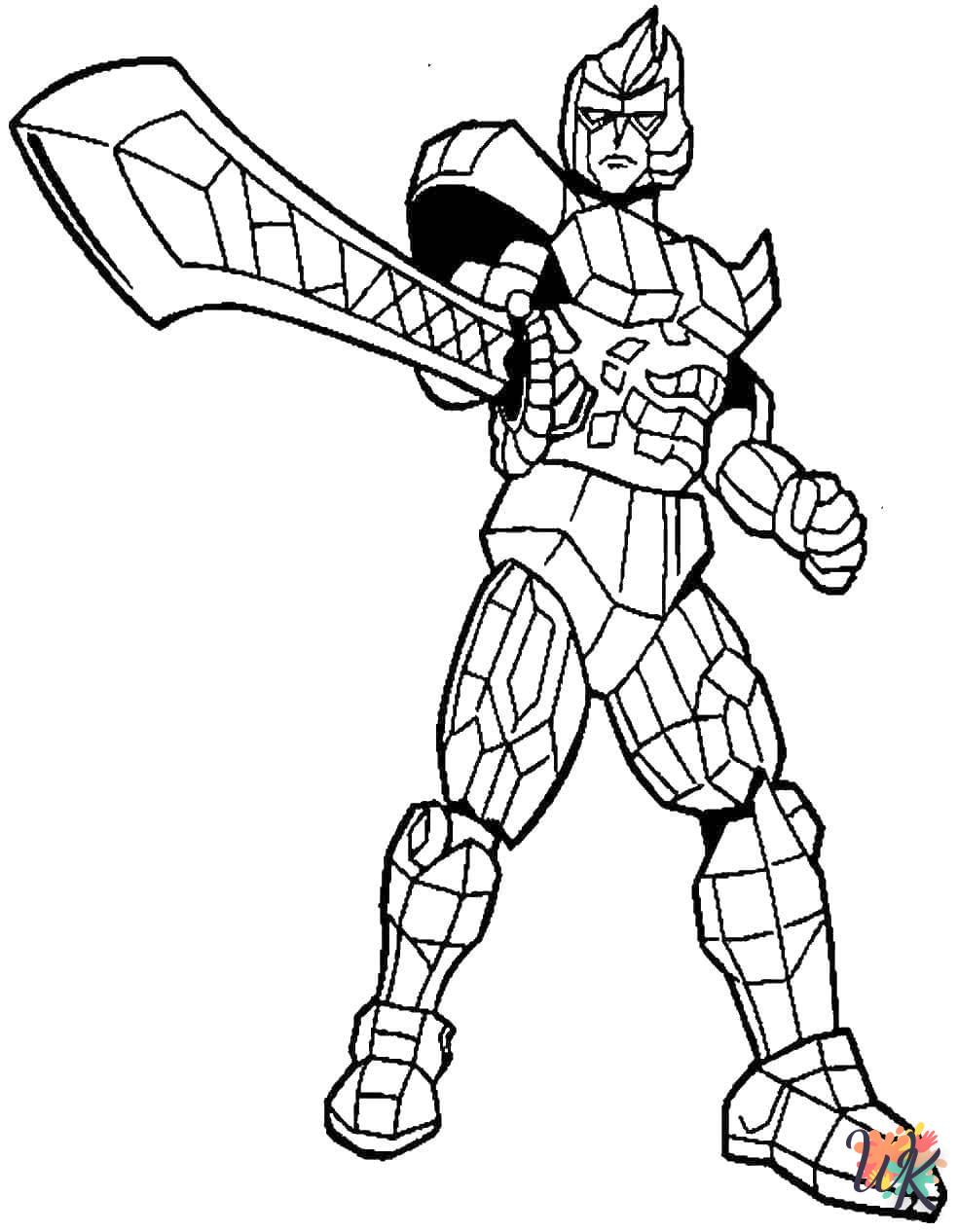 a imprimer coloriage Power Rangers  gratuit