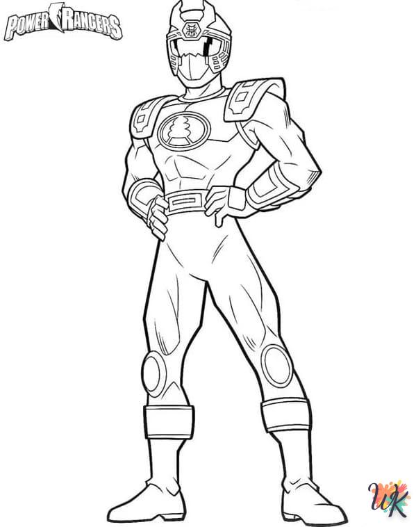 coloriage Power Rangers  à imprimer pour enfants