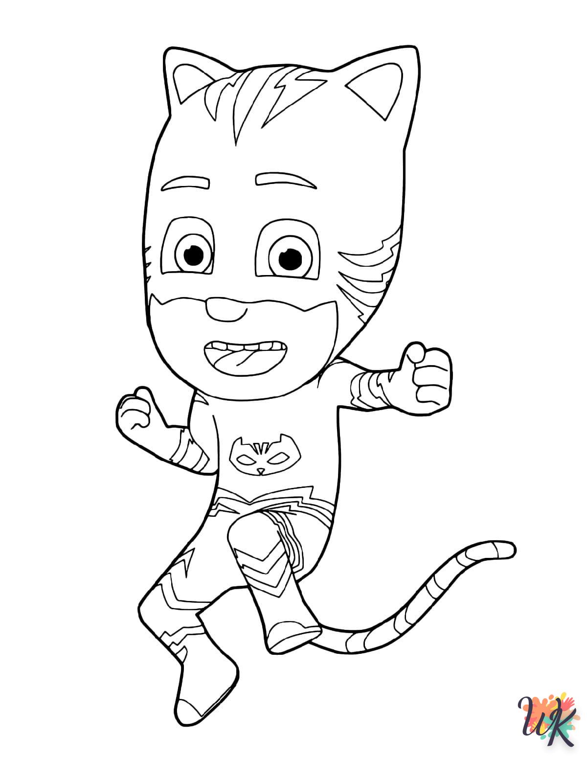 coloriage Pyjamasques  enfant 3 ans a imprimer 1