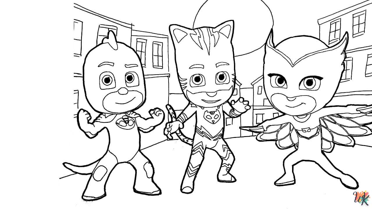 coloriage Pyjamasques  en ligne avengers gratuit