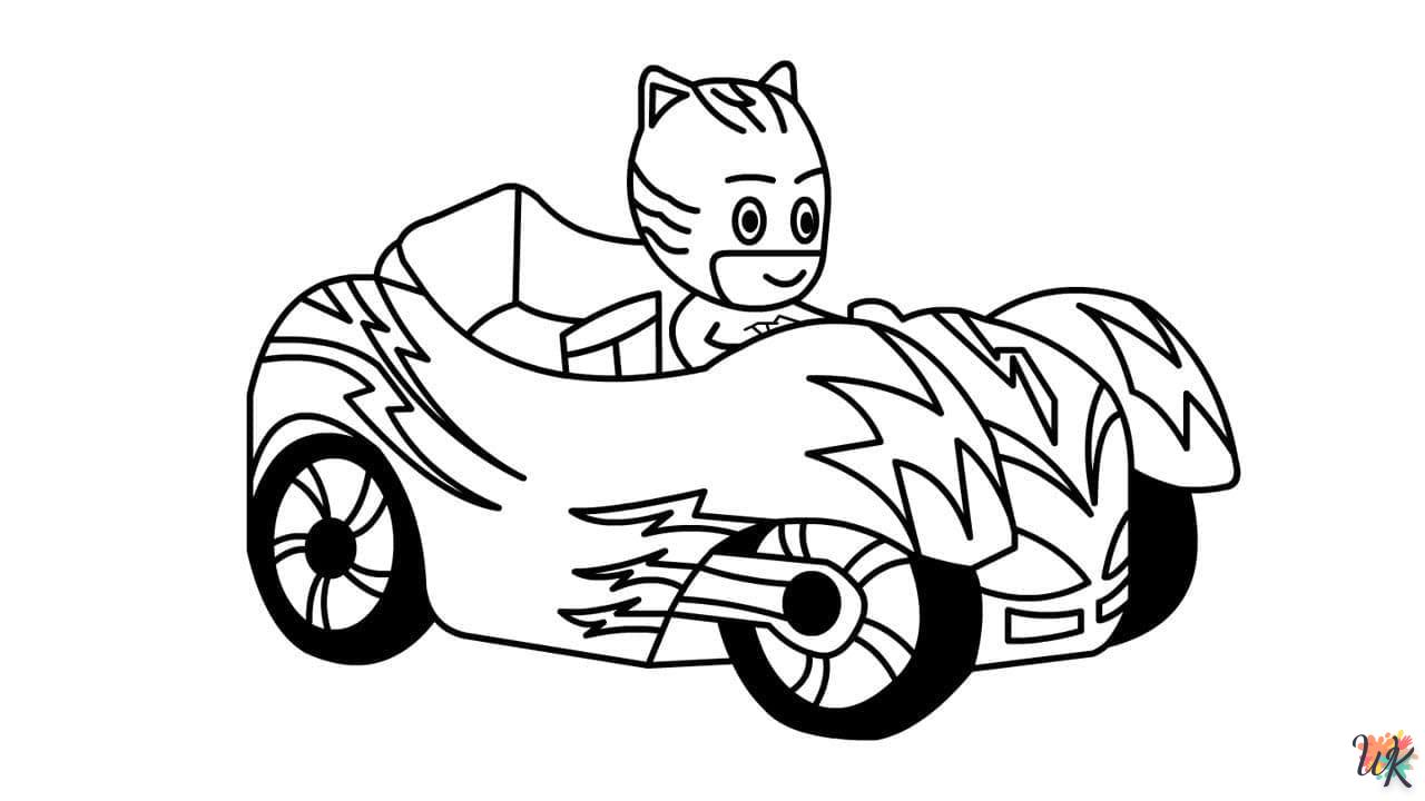 coloriage Pyjamasques  sonic en ligne gratuit à imprimer