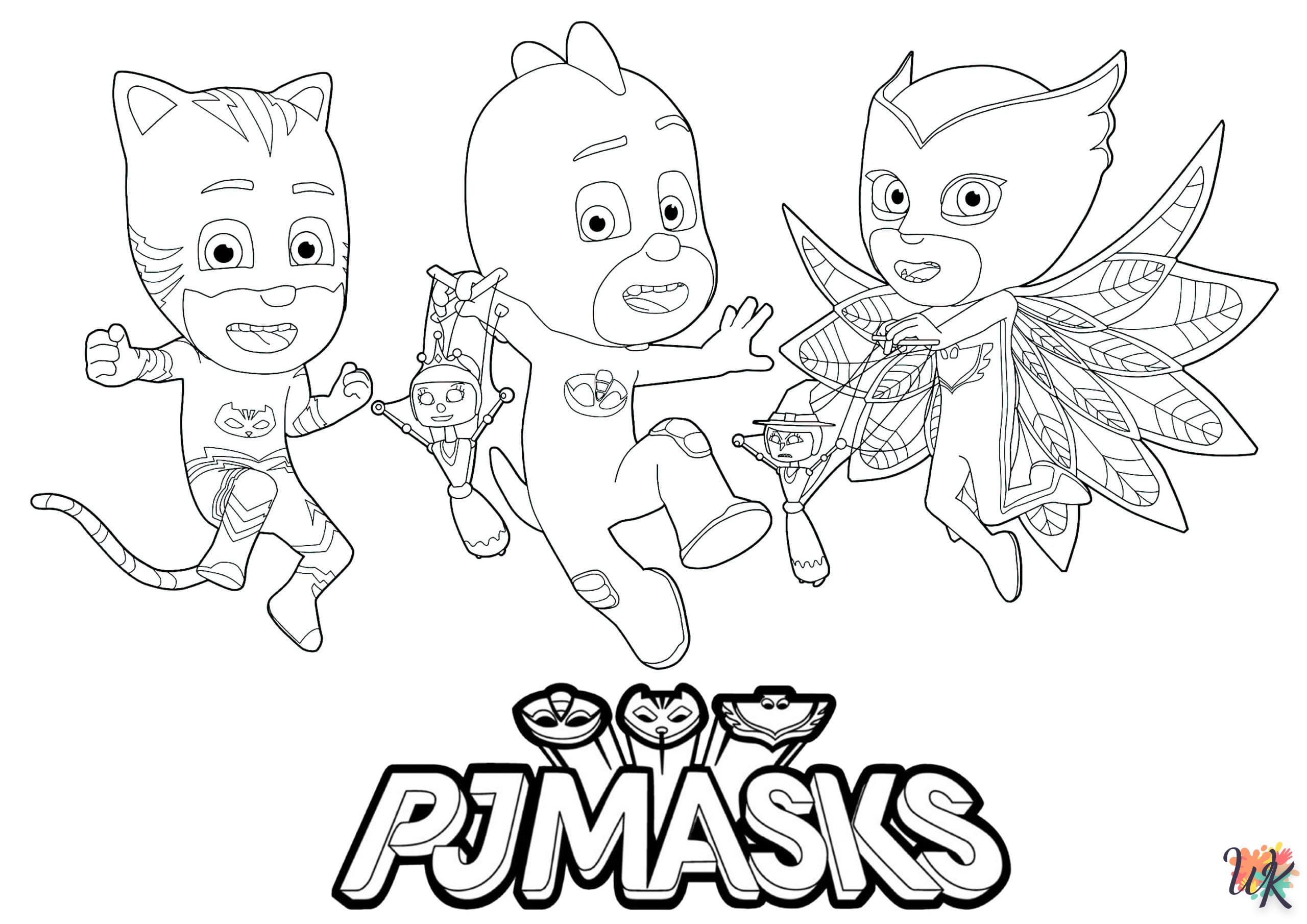 coloriage Pyjamasques  enfant 8 ans a imprimer