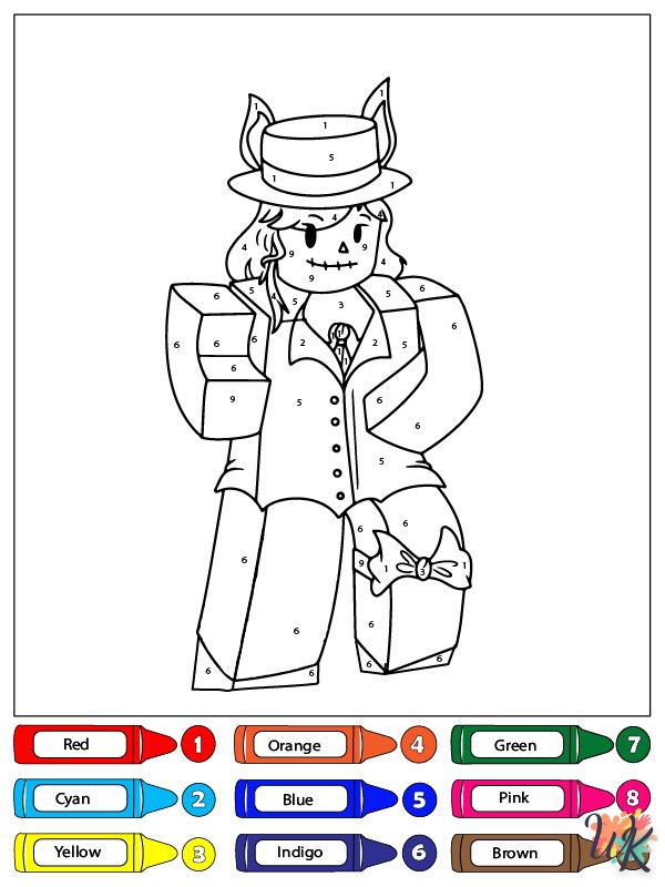 coloriage Roblox  a telecharger