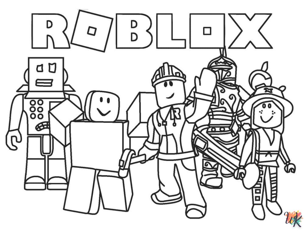 coloriage Roblox  à imprimer pour enfant de 9 ans 2
