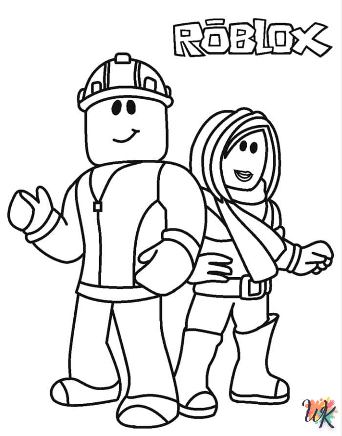 coloriage Roblox  automne en ligne gratuit à imprimer