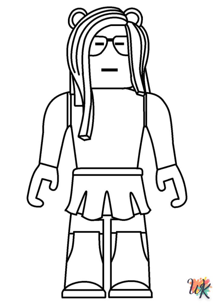 coloriage Roblox  pour primaire