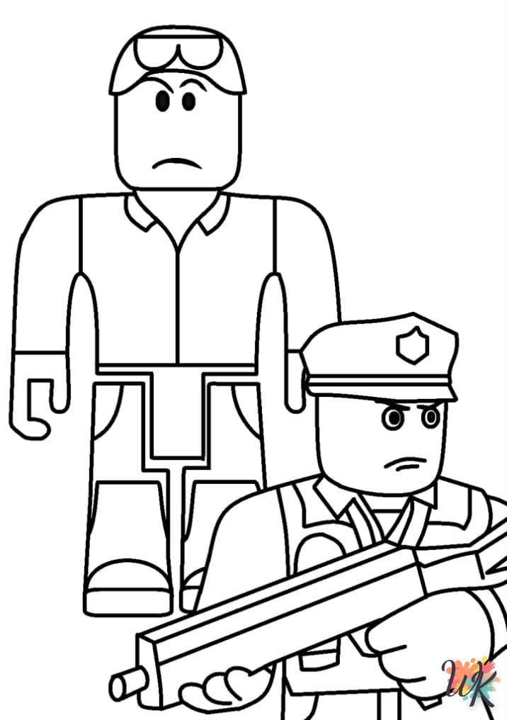 coloriage Roblox  enfant 3 ans a imprimer