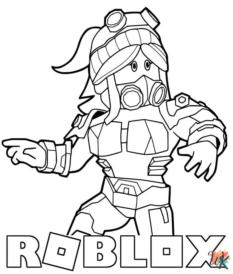 coloriage Roblox  et decoupage