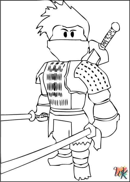 coloriage Roblox  à imprimer pour enfant de 10 ans