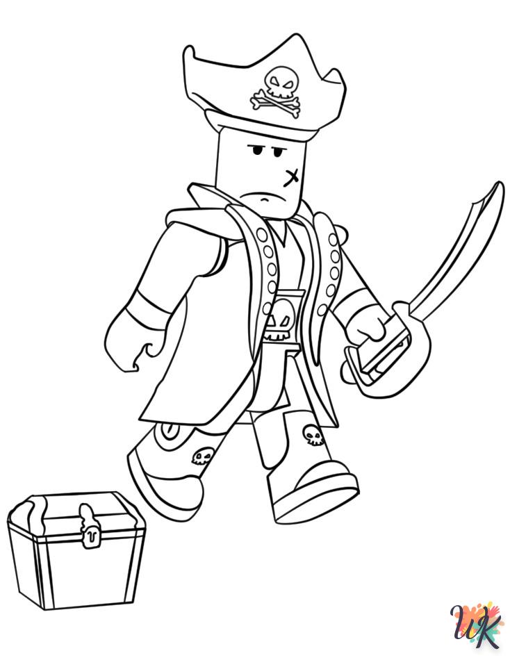 coloriage Roblox  pour enfant de 5 ans