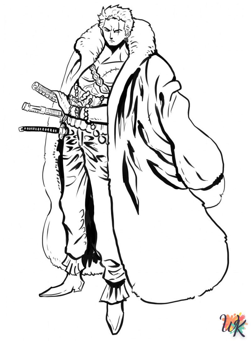 coloriage Roronoa Zoro  pour enfant a imprimer