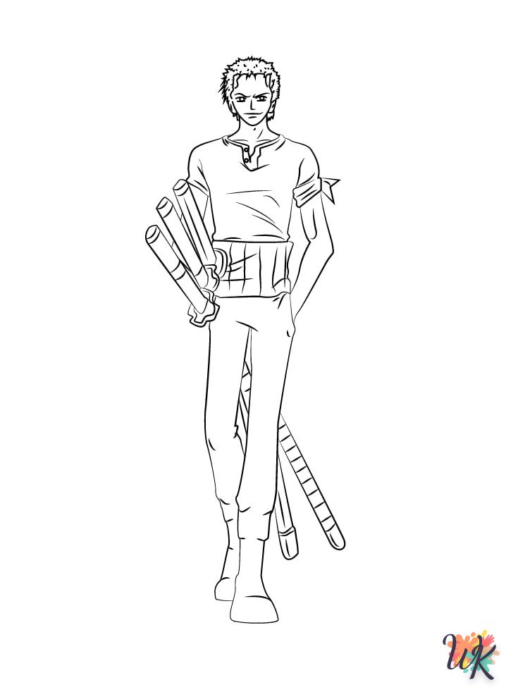 image pour coloriage Roronoa Zoro  enfant