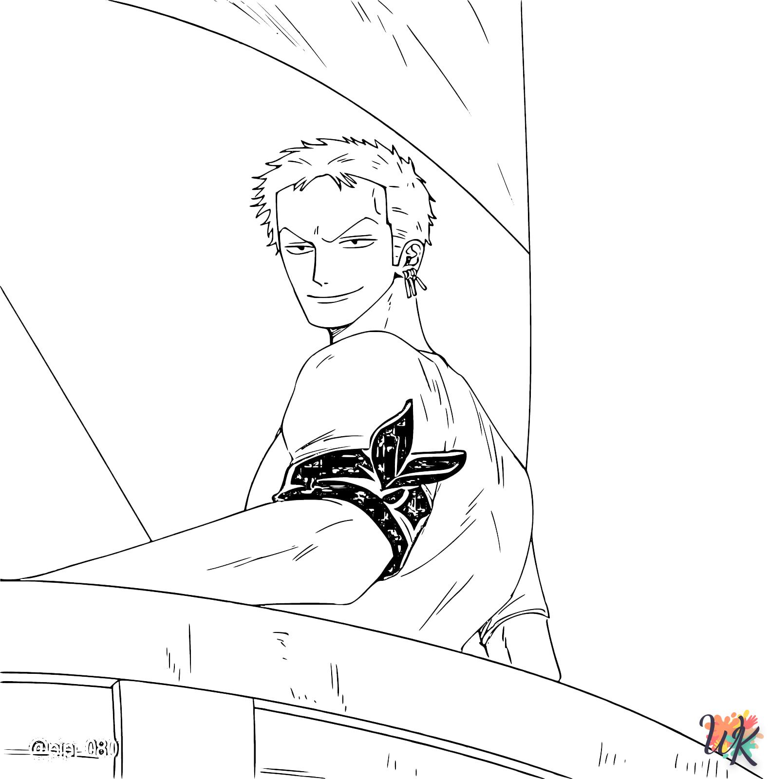 coloriage Roronoa Zoro  pour enfant