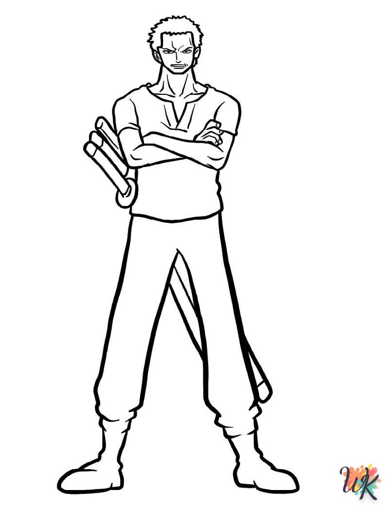 coloriage Roronoa Zoro  à imprimer gratuit