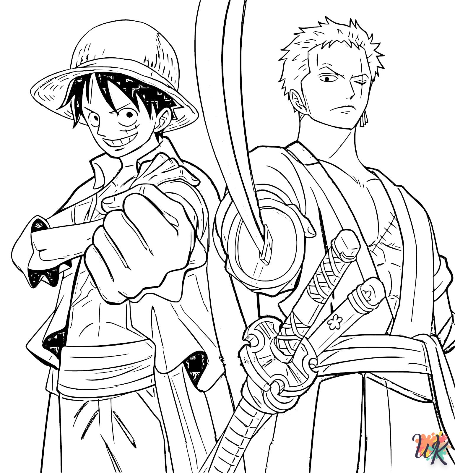 coloriage Roronoa Zoro  enfant a imprimer