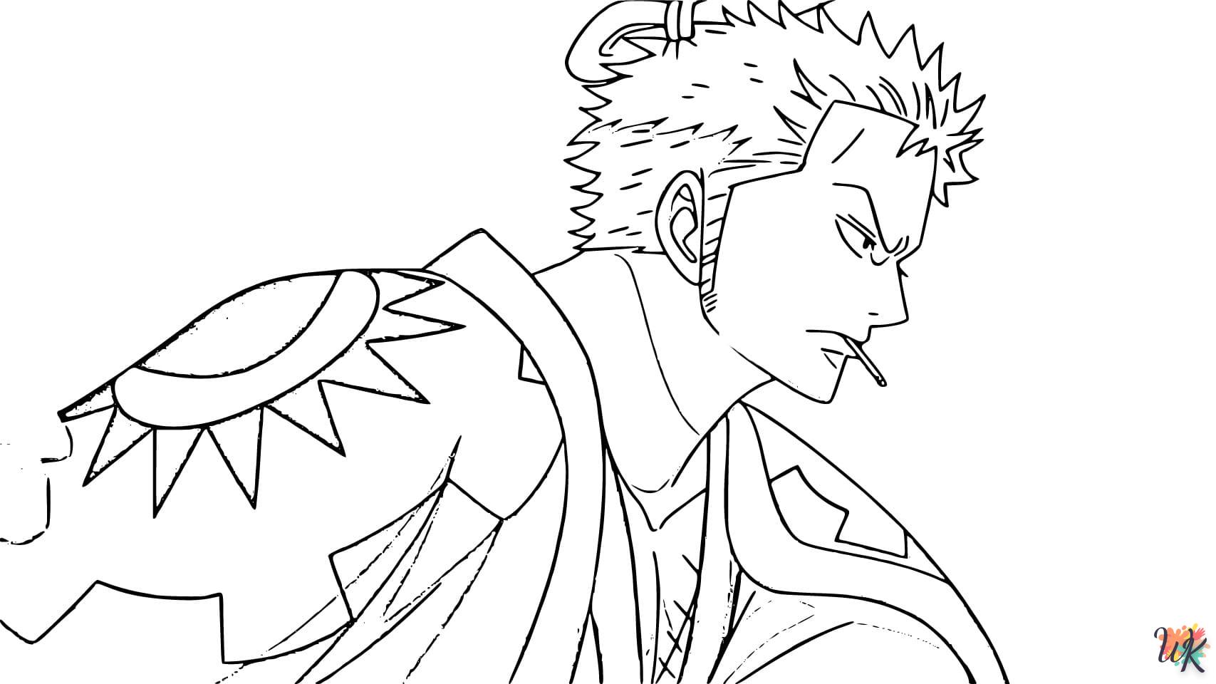 coloriage Roronoa Zoro  en ligne a colorier