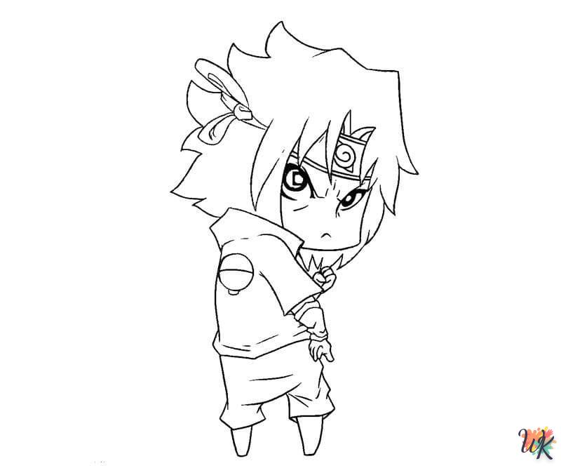 coloriage Sasuke  enfant 3 ans a imprimer 2