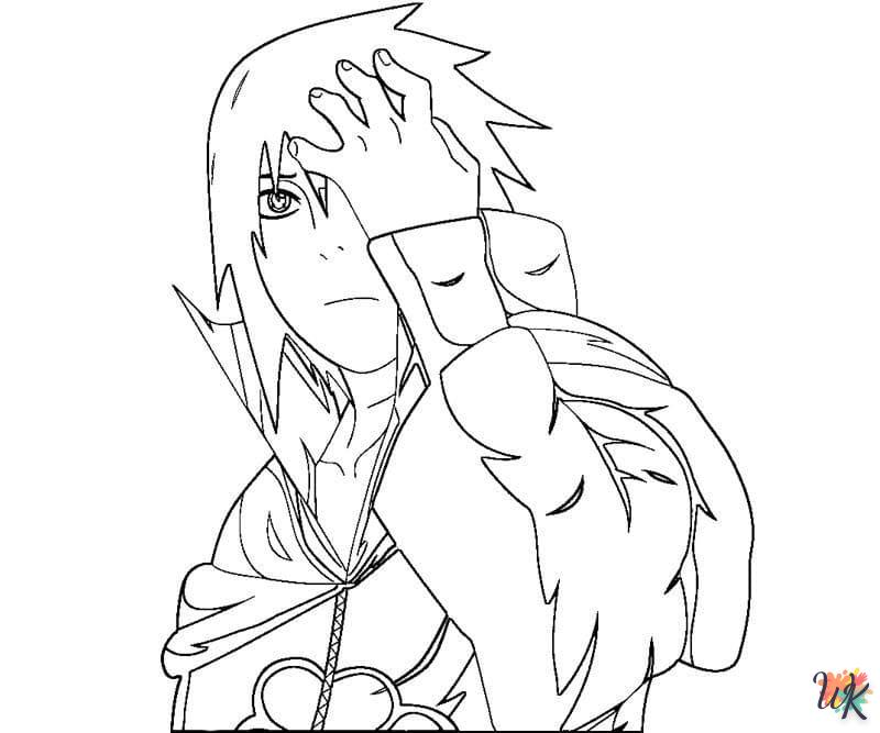 coloriage Sasuke  pour enfant a imprimer 3