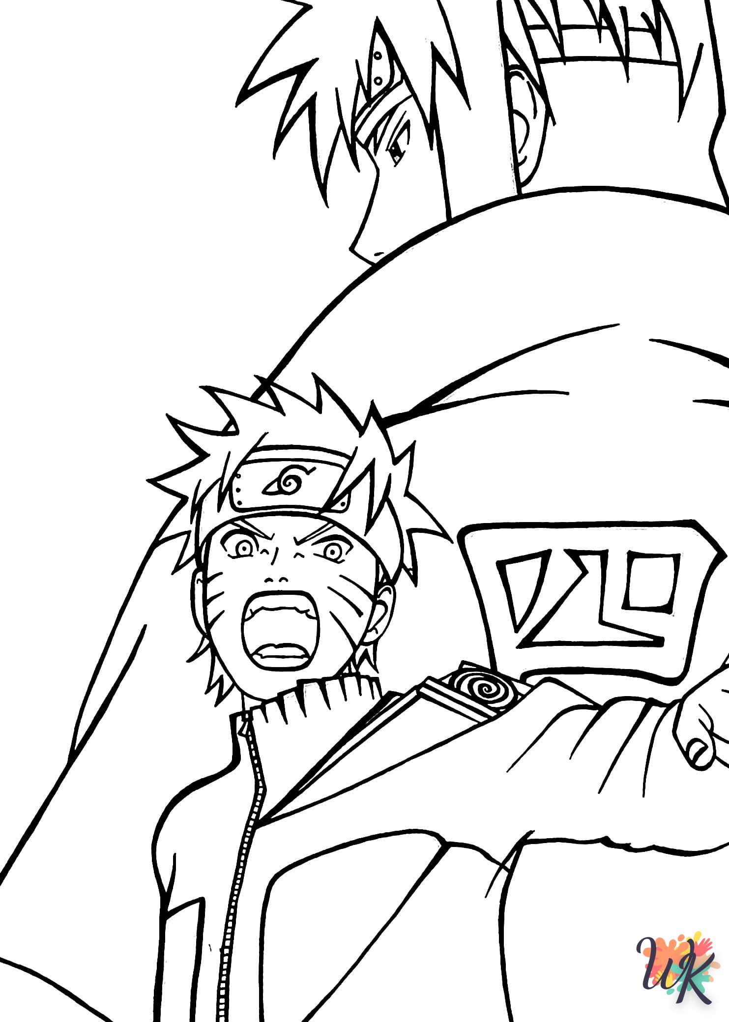 coloriage Sasuke  bebe à imprimer 1