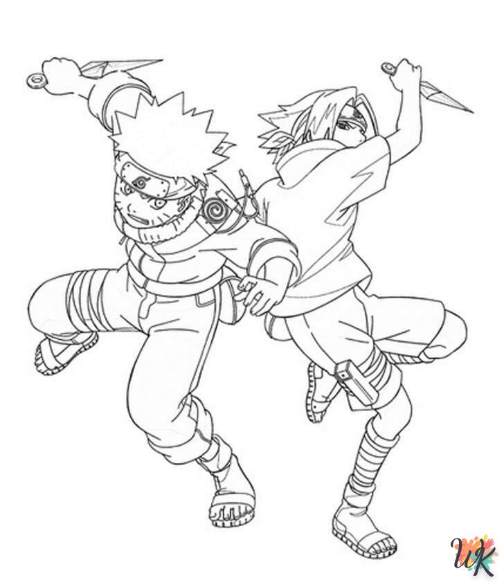 coloriage Sasuke  gratuit pour enfants 2