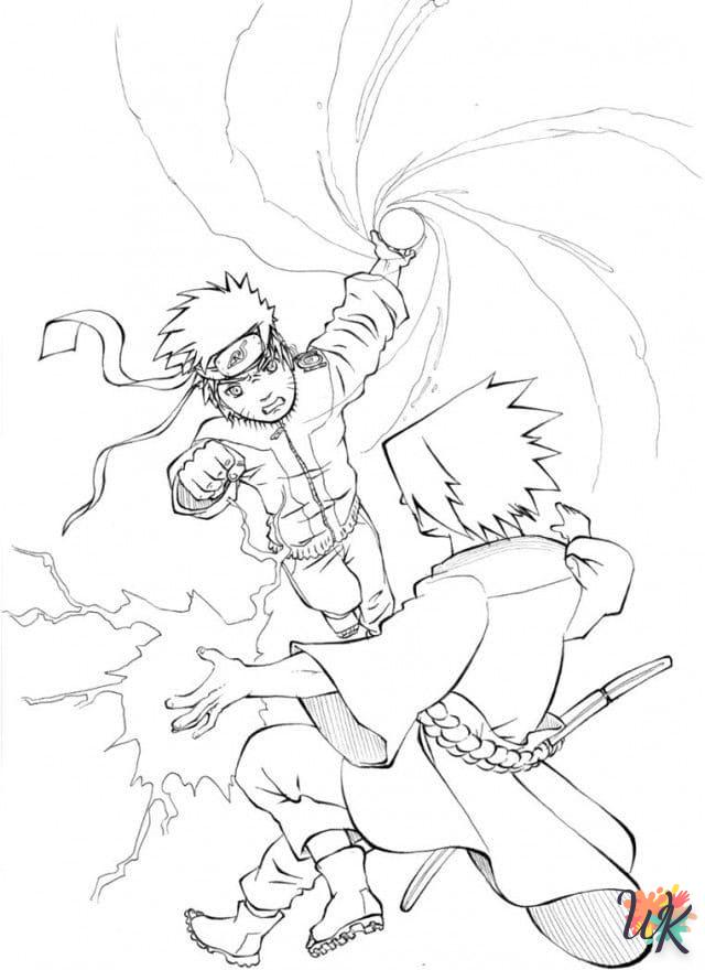 coloriage Sasuke  en ligne pour enfant 1