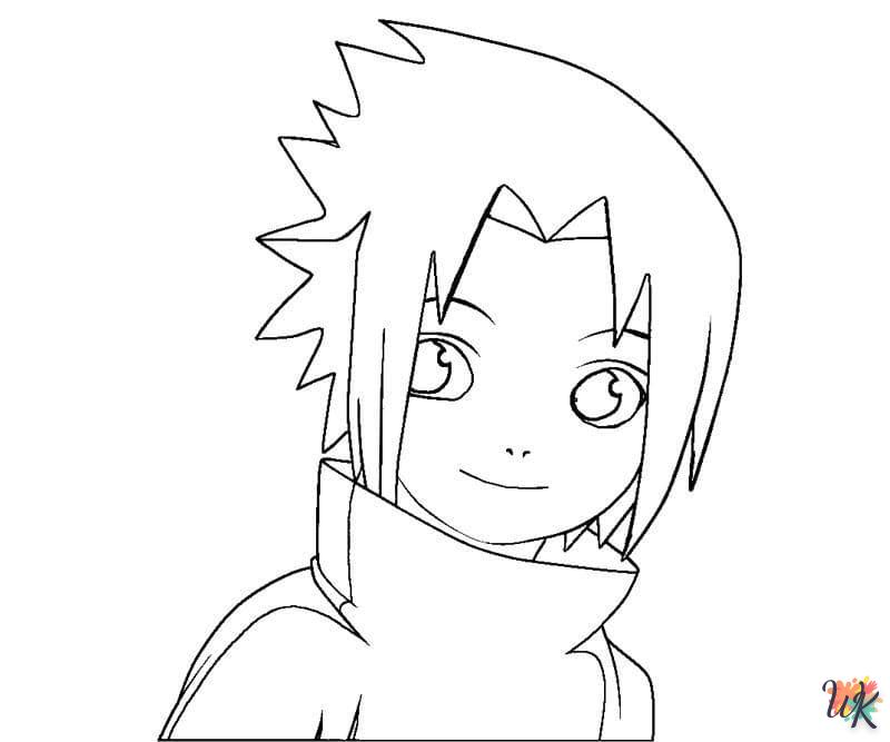 coloriage Sasuke  a dessiner et imprimer