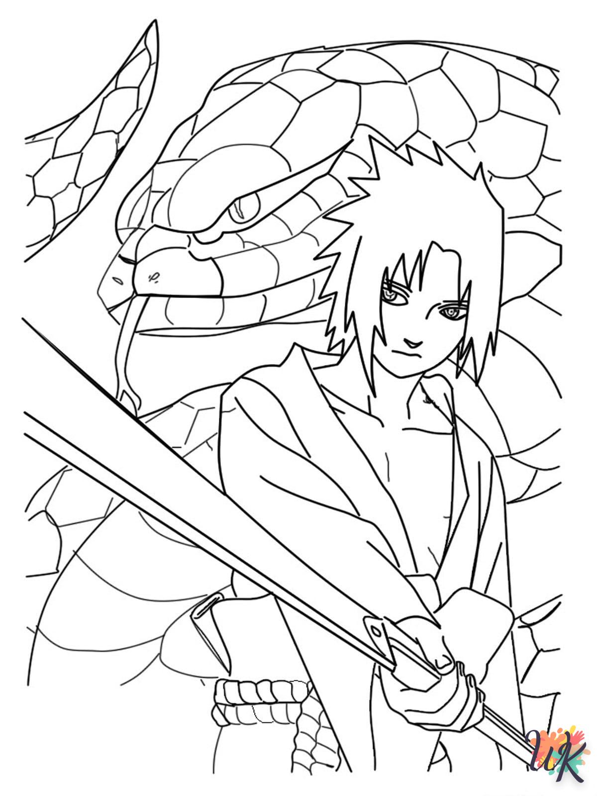 coloriage Sasuke  pour enfants a imprimer 3