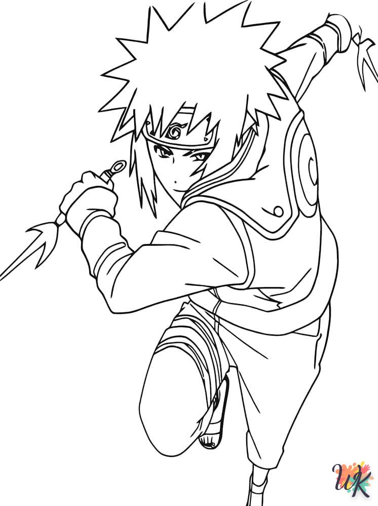 coloriage Sasuke  pour enfant de 10 ans 1