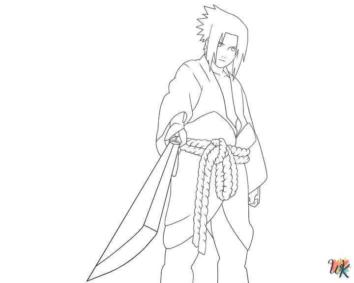 coloriage Sasuke  bebe à imprimer gratuit